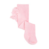 Thick tights with ruffle bum, baby rose.